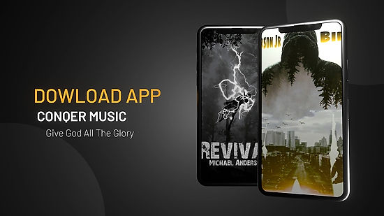 CONQER MUSIC-App Showcase Horizontal